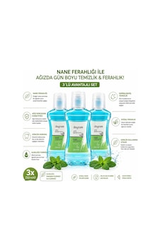 Alkolsüz Ağız Bakım Suyu 290 Ml 3'lü