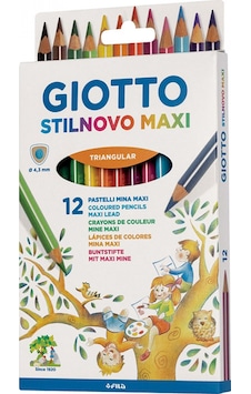 Giotto Stilnovo Maxi 12'li Üçgen Jumbo Kuru Boya / 225900 Diğer