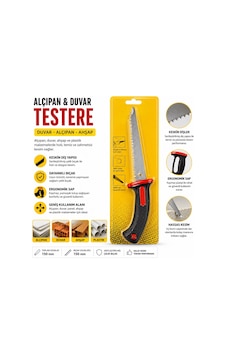 Alçıpan Ve Duvar Testeresi Ergonomik Saplı Çok Amaçlı El Testeresi