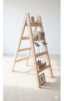 4 Basamaklı Ahşap Merdiven Standart Model