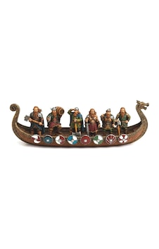 Viking Savaş Gemisi 6 Viking Figürlü Dekoratif Gemi Viking Savaş Gemisi 6 Viking Figürlü Dekoratif Gemi