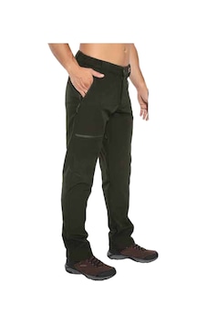 Crozwise Softshell Koyu Yeşil Kışlık Polarlı Outdoor Pantolon - 2228-04