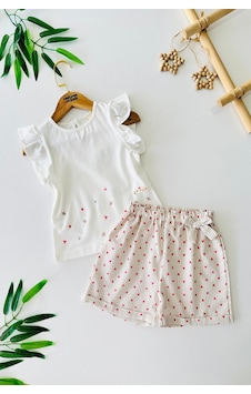 Minigimin Cicileri Miniğimin Cicileri Kalp Baskılı Fırfır Detaylı Kız Bebek 2 Li... Beyaz Minigimin Cicileri Miniğimin Cicileri Kalp Baskılı Fırfır Detaylı Kız Bebek 2 Li... Beyaz