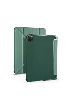 Aksesuarcim Apple iPad Uyumlu Pro 11 2020 2. İle Uyumlu Kılıf Silikon Yumuşak Kalem Bölmeli Esnek 4 Farklı Stand Olabilen Tablet Kılıfı Koyu Yeşil Sku: Zeusb0fhj8mdzx Arka Kapak