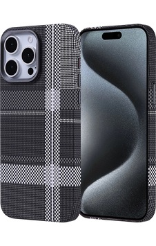 Apple Uyumlu iPad iPhone 15 Pro Kılıf M-safe Şarj Özellikli Karbon Fiber Görünümlü Zore Nekst Kapak Gri-Siyah Apple Uyumlu iPad iPhone 15 Pro Kılıf M-safe Şarj Özellikli Karbon Fiber Görünümlü Zore Nekst Kapak Gri-Siyah
