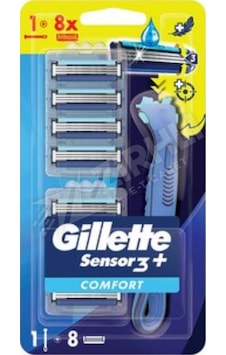 Gillette Sensor 3 Plus Comfort Makina + 8 Bıçak Gillette Sensor 3 Plus Comfort Makina + 8 Bıçak
