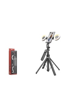 Nodar Nd1032 Telefon Tripodu Ve Selfie Çubuğu Seti Bluetooth Kumandalı Led 180 Cm - Siyah Nodar Nd1032 Telefon Tripodu Ve Selfie Çubuğu Seti Bluetooth Kumandalı Led 180 Cm - Siyah