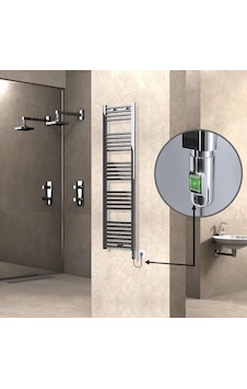 Haiti Elektrikli Havlupan 400x1500 Düz Krom On/off Düğmeli 300 Watt Haiti Elektrikli Havlupan 400x1500 Düz Krom On/off Düğmeli 300 Watt