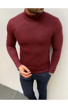 Modefendi Slim Fit A Kalite Pamuk Tam Boğazlı Kazak Kahverengi Modefendi Slim Fit A Kalite Pamuk Tam Boğazlı Kazak Kahverengi