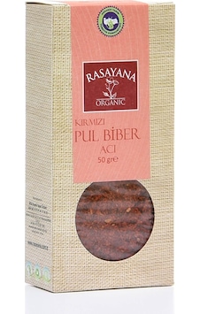 Rasayana Organik Kırmızı Pul Biber Acı 50 G