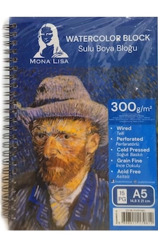 Monalisa Resim Defteri A5 Yandan Spiralli 300 Gr 15 Yp Mn27-5 Monalisa Resim Defteri A5 Yandan Spiralli 300 Gr 15 Yp Mn27-5