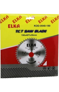 Elka 0048-190 190 X 40t X 30mm Ağaç Sunta Kesici Disk 5324 Elka 0048-190 190 X 40t X 30mm Ağaç Sunta Kesici Disk 5324