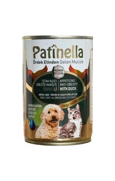 Patinella %60 Ördek Etli Kedi Köpek Konservesi 415 G