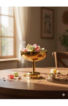 Öz-turan Gold Lux Lokumluk Ikramlık Sunumluk & Dondurmalık Çap:9 Cm Boy:9 Cm Gold Öz-turan Gold Lux Lokumluk Ikramlık Sunumluk & Dondurmalık Çap:9 Cm Boy:9 Cm Gold