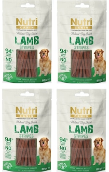 Nutri Canin Kuzu Etli Fileto Tahılsız Köpek Ödülü 80 G X 4 Adet Nutri Canin Kuzu Etli Fileto Tahılsız Köpek Ödülü 80 G X 4 Adet