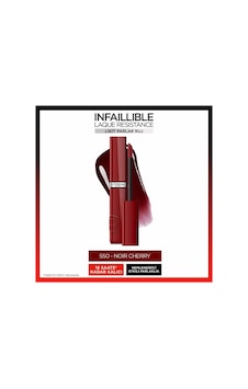 L'Oréal Paris Infaillible Matte Resistance Likit Parlak Ruj 550 Noir Cherry L'Oréal Paris Infaillible Matte Resistance Likit Parlak Ruj 550 Noir Cherry