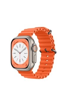 Newface - 694 - Apple Watch Uyumlu 38mm Ocean Kordon - Csmo-tex - - Turuncu