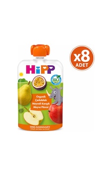 Hipp Organik Çarkıfelek Meyveli Karışık Meyve Püresi 100 G 8'li Paket Hipp Organik Çarkıfelek Meyveli Karışık Meyve Püresi 100 G 8'li Paket