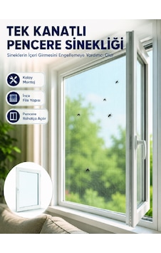 Kesilebilir Pencere Sinekliği Cırt Bantlı Sinek Koruma Filesi Standart Kesilebilir Pencere Sinekliği Cırt Bantlı Sinek Koruma Filesi Standart