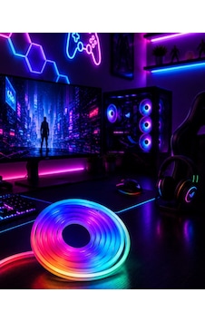 Buğz Kumandalı Su Geçirmez Rgb Led Şerit Işık Müzik Senkronlu Neon Led Buğz Kumandalı Su Geçirmez Rgb Led Şerit Işık Müzik Senkronlu Neon Led