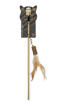 Cattie Matatabi İçerikli Kedi Oyuncağı Kütüklü Olta 50cm Cattie Matatabi İçerikli Kedi Oyuncağı Kütüklü Olta 50cm