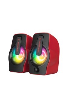 Kırmızı - Rgb Işıklı 1+1 Hoparlör Speakaer Set Usb Kablo 2.0 Multimedya - 6w 5705 Kırmızı - Rgb Işıklı 1+1 Hoparlör Speakaer Set Usb Kablo 2.0 Multimedya - 6w 5705