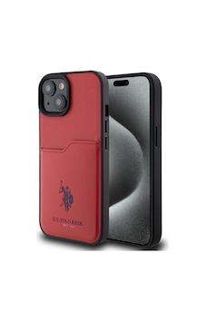 Apple Uyumlu iPhone 15 Kılıf U.s. Polo Assn. Lisanslı Baskı Logolu Pu Kartlıklı Kapak Apple Uyumlu iPhone 15 Kılıf U.s. Polo Assn. Lisanslı Baskı Logolu Pu Kartlıklı Kapak