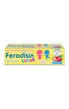 Feradisin Çilek Aromalı Çocuk Diş Macunu 50 ML Feradisin Çilek Aromalı Çocuk Diş Macunu 50 ML