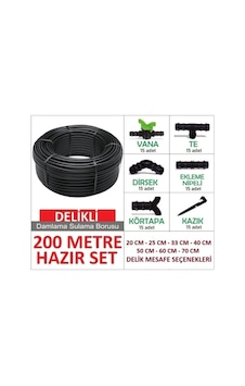 Eltar 200 Metre Damla Sulama Sistemi Ve Ek Parçaları Eltar 200 Metre Damla Sulama Sistemi Ve Ek Parçaları