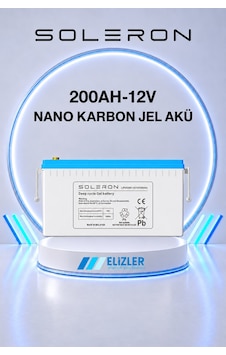 Soleron 200ah 12v Nano Karbon Jel Akü Soleron 200ah 12v Nano Karbon Jel Akü