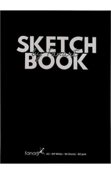 Fanart Academy Sketch Book Sert Kapak Eskiz Defteri 80 G A5 96 Yaprak