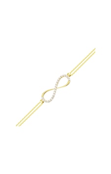 Altın Zincir Sonsuzluk Bileklik 14K Gold 17 Cm Taşlı 1,55 Gr Sarı Altın Altın Zincir Sonsuzluk Bileklik 14K Gold 17 Cm Taşlı 1,55 Gr Sarı Altın