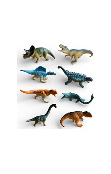 Dinazor Oyuncak 10 Adet Birlikte T-rex Model Oyuncak Et Malzeme Eğitici Oyuncak Dinozor