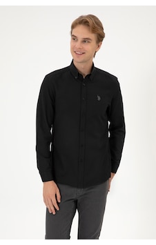 U.s. Polo Assn. Basic Erkek Gömlek - Siyah 50316723-VR046 U.s. Polo Assn. Basic Erkek Gömlek - Siyah 50316723-VR046