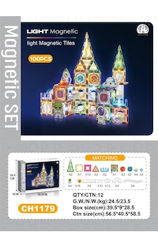 03-ch1179 7,5 Cm Manyetik Bloklar 100 Pcs