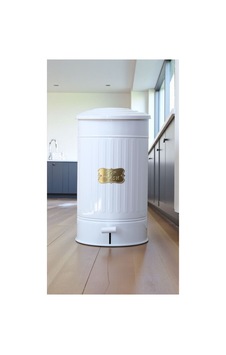 Metal Pedallı Mutfak Banyo 30litre Çöp Kovası Beyaz Metal Pedallı Mutfak Banyo 30litre Çöp Kovası Beyaz