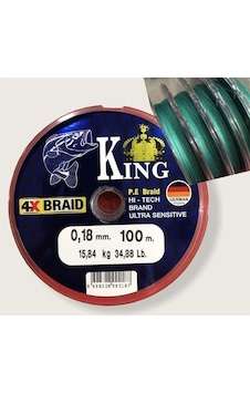 King 4x İp Misina Ultra Sensitive 0.13 Mm 100 Metre 0,13 Mm King 4x İp Misina Ultra Sensitive 0.13 Mm 100 Metre 0,13 Mm