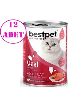 Best Pet Dana Etli Yetişkin Kedi Konservesi 400 Gr 12 Ad Best Pet Dana Etli Yetişkin Kedi Konservesi 400 Gr 12 Ad