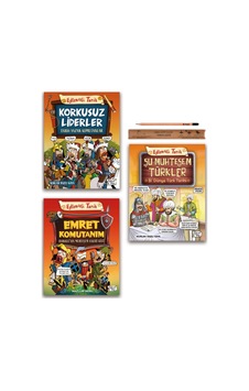 Eğlenceli Bilgi Şu Muhteşem Türkler - Korkusuz Liderler - Emret Komutanım Set 3 Kitap Eğlenceli Bilgi Şu Muhteşem Türkler - Korkusuz Liderler - Emret Komutanım Set 3 Kitap