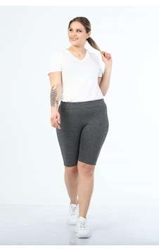 Myline Beli Lastikli Spor Tayt-1378 Gri