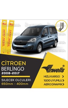 Citroen Berlingo Muz Silecek Takımı 2008-2017 İnwells Citroen Berlingo Muz Silecek Takımı 2008-2017 İnwells