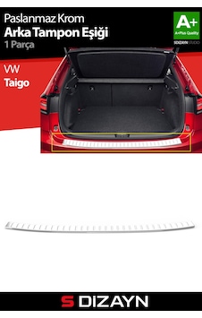 S-dizayn Vw Taigo Krom Arka Tampon Eşiği 2020 Üzeri A+ Kalite