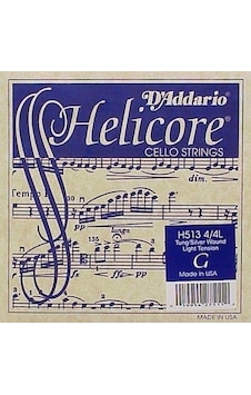 D'addario H513 Helicore Tek Çello Sol G Teli 4/4 Tungsten/g D'addario H513 Helicore Tek Çello Sol G Teli 4/4 Tungsten/g