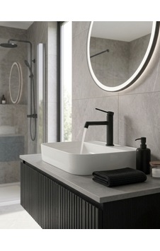Slim Siyah Lavabo Bataryası Slim Siyah Lavabo Bataryası