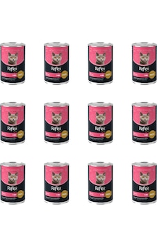 Reflex Plus Pate İçinde Et Parçacıklı Somonlu Yavru Kedi Konservesi 12 x 395 G