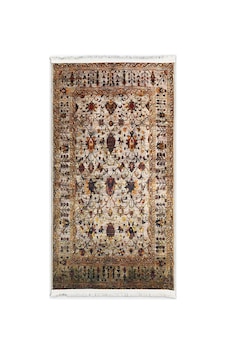 Bej Vintage Halı Etnik Desen Saçaklı Bambu Kumaş Salon Halısı Bej Vintage Halı Etnik Desen Saçaklı Bambu Kumaş Salon Halısı