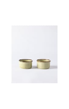 Madame Coco Kleby 2'li Natural Sufle Kabı - Yeşil - 10 Cm Madame Coco Kleby 2'li Natural Sufle Kabı - Yeşil - 10 Cm