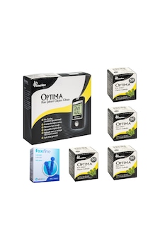 Optima Şeker Ölçüm Cihazı + 200 Strip + 100 Lanset Optima Şeker Ölçüm Cihazı + 200 Strip + 100 Lanset