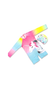 Lolliboomkids Sevimli Karakterler Güneş Koruyucu Uzun Kol Hipster Model Fermuarlı Mayo Bone Hediyeli Unicorn Çok Renkli Lolliboomkids Sevimli Karakterler Güneş Koruyucu Uzun Kol Hipster Model Fermuarlı Mayo Bone Hediyeli Unicorn Çok Renkli