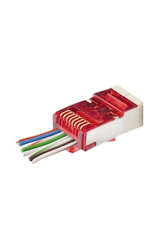 Cat6e Ez Rj45 Metal Konnektör 100 Adet Plastik Kutu - Kırmızı Nd2419 Şeffaf Cat6e Ez Rj45 Metal Konnektör 100 Adet Plastik Kutu - Kırmızı Nd2419 Şeffaf